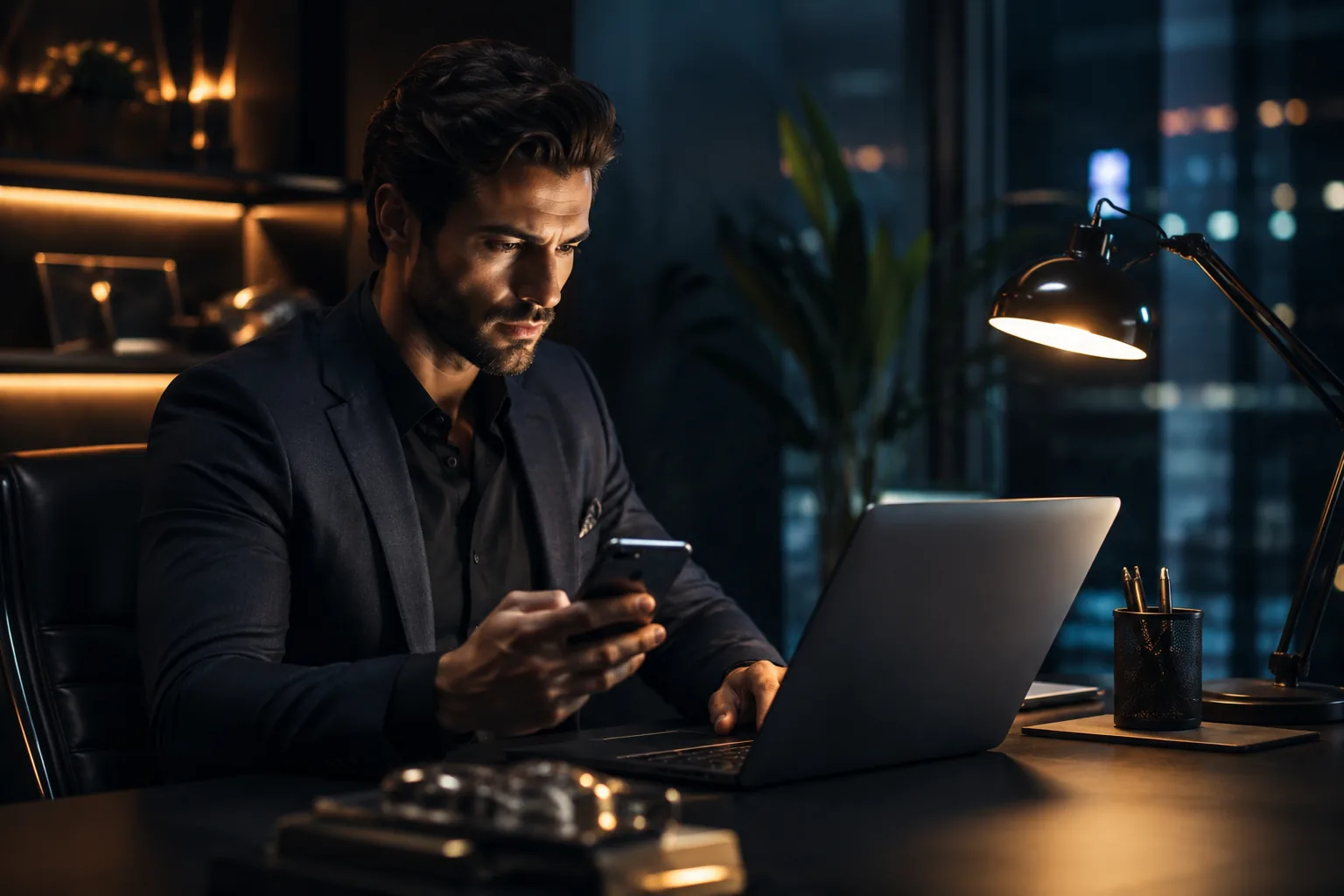 Customer reading a personalized follow-up message on a smartphone